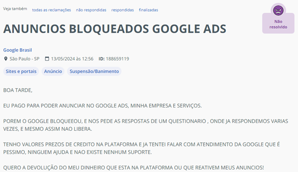 Imagem1 2 - Como Recuperar Conta Google Ads Banida ou Suspensa Injustamente?